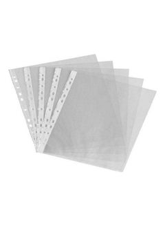 Buy ​U-Shape Sheet Protector 11 Holes 40 Micron A4 White in Egypt
