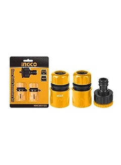 اشتري 3Pcs Hose Quick Connectors Set Yellow في مصر