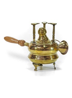 اشتري Medium Pharaonic Coffe Maker Multi Color With Wood Holder Gold في مصر