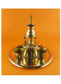 Buy A Set Of Copper Table Tray Two Cups And A Rack Gold in Egypt