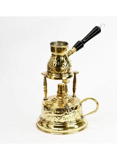 اشتري Brass Alcohol Burner With Coffee Pot Gold في مصر