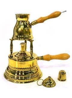 اشتري Brass Alcohol Burner With Coffee Pot Gold في مصر