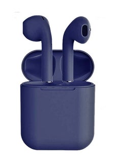 Buy True Wireless Earbuds Inpods 12 TWS Bluetooth Binaural In-Ear Headphones with Charging Case Dark Blue in Saudi Arabia