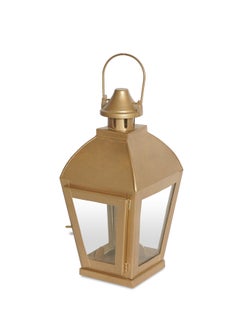 Buy Modern Ideal Design Handmade Lantern Unique Luxury Quality Scents For The Perfect Stylish Home Gold 8.63X8.63X27cm in UAE