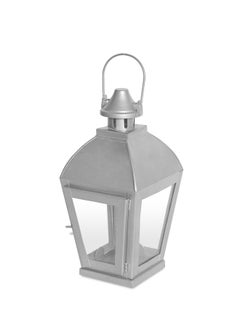 Buy Modern Ideal Design Handmade Lantern Unique Luxury Quality Scents For The Perfect Stylish Home Silver 8.63X8.63X27cm in Saudi Arabia