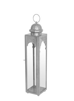 Buy Modern Ideal Design Handmade Lantern Unique Luxury Quality Scents For The Perfect Stylish Home Silver 10X10X54cm in UAE