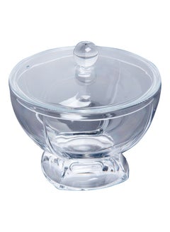 Buy Acrylic Taiwanese Sugar Bowl With Attractive Design And Lid Clear 8 x 8 x 7cm in Saudi Arabia