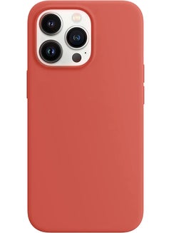 Buy iPhone 13  Pro max Protective Magsafe Silicone Case cover Red in UAE