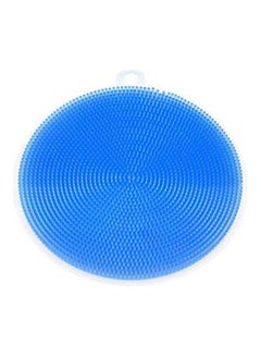 اشتري Multifunction Round Shape Silicone Dish Washing Brush Fruit Vegetable Pan Pot Washing Pad Kitchen Cleaning Tools Blue في مصر