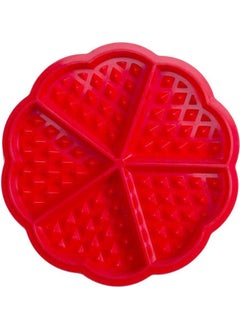 Buy Cake Molds For Baking Silicone, 3D Waffle Candy Pastry Molds Diy Cake Decoration Baking Tools Red 79grams in Egypt