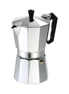 Buy 3 Cup Aluminum Espresso Percolator Coffee Stovetop Maker Mocha Pot For Use On Gas Or Electric Stove Silver in Egypt