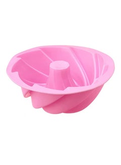 Buy Silicone Round Cake Mold Pink 24cm in Egypt