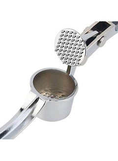 Buy Stainless Steel Kitchen Tool Gadget Ginger Garlic Press Nut Cracker Crusher Silver in Egypt