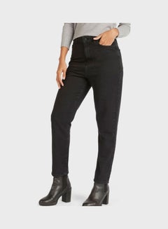 Buy High Waist Jeans Black in Saudi Arabia