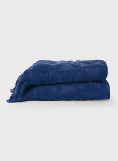 Buy Granada Face Towel (Set of 2) Navy Blue 50 x 100cm in Egypt