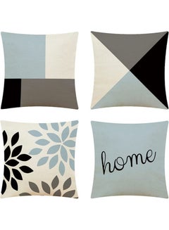 اشتري Throw Pillow Covers 4 Pack Decorative Case combination Multicolour 45x45cm في مصر