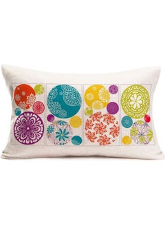 Buy Cotton Linen Pillow Cover Colorful linen Multicolour 45x45cm in Egypt