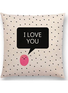 Buy Cushion Cover  Festival Decoration Gift Pillowcase Happy Love Warm Words Colorful Spots Kind Heart Fierce Mind Brave Spirit  Cushion Cover Cover Car Decor Sofa Throw Pillow Case Couch Seat Home Decor Polyester polyester Multicolour 40x40cm in Egypt