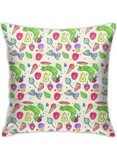 Buy Hungry Caterpillar Decorative Throw Pillow Covers Combination Multicolour 45x45cm in Egypt