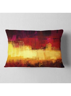 Buy Textured Effect Digital Art' Abstract Throw Lumbar  Cushion Cover Pillow Cover Combination combination Multicolour 40x40cm in Egypt