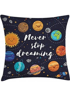 اشتري Saying Throw Pillow Cushion Cover combination Multicolour 40x40cm في مصر
