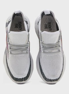 Buy Knitted Sneakers White in Saudi Arabia