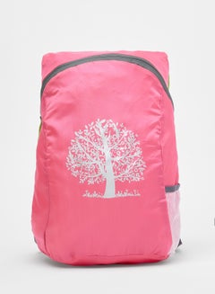 Buy Casual Dyed Polyester Unisex One Size Backpack Pink in Saudi Arabia