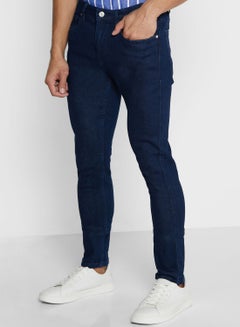 Buy Rinse Wash Skinny Jeans Blue in UAE