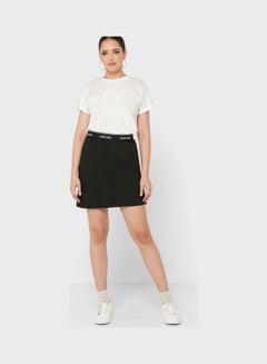 Buy Pleated Mini Skirt Black in UAE