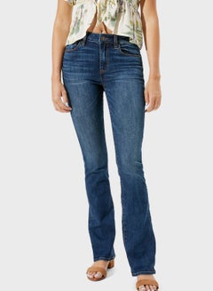 Buy Wide Leg Jeans Blue in UAE