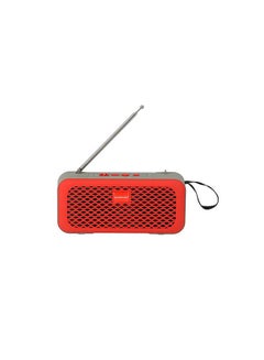 Buy Portable Wireless Speaker With USB, TF, AUX, Bluetooth & MP3 OMMS1212 orange/blue in UAE