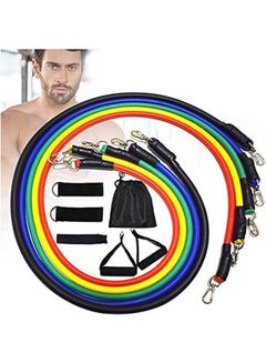 Buy Portable Resistance Belt Set 11 Pieces Stackable Up To 150 Lbs in Egypt