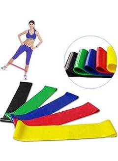 Buy Strength Fitness Gym Workout Belt Super Latex Rubber Construction 5 Different Tension Levels in Egypt