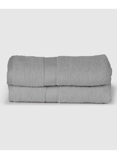 Buy Sienna Face Towel (Set of 2) Grey 50 x 100cm in Egypt