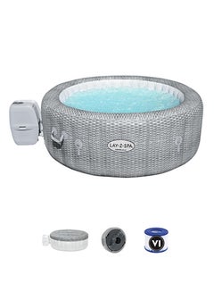 Buy Lay-Z-Spa Honolulu Airjet - 1 Spa, 1 Pool Cover, 1 Spa Pump, 1 Chemconnect Dispenser, Filter Cartridge (Vi), Repair Kit, Airjet System 34.5kg in UAE