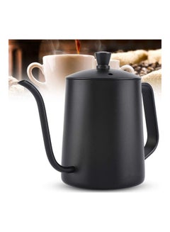 Buy 600ml Stainless Steel Coffee Pot Black 8.26 x 5.43inch in Saudi Arabia