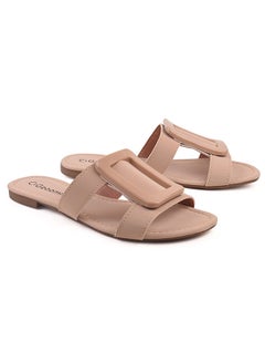 اشتري Halo Dyed Flat Sandals Pink في السعودية