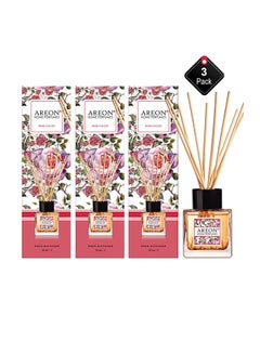 Buy Pack Of 3 Home Perfumes Garden Rose Valley Yellow 50ml in Saudi Arabia
