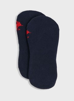 Buy Pack Of 2 Logo Socks Navy in UAE