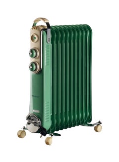 Buy 11 Fins Vintage Oil Radiator Room Heater 2500.0 W 839/04 Green in UAE
