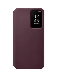 Buy Smart View Cover For Samsung Galaxy S22 Burgundy in UAE