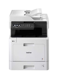 Buy Wireless All In One Laser Printer, MFC-L8690CDW, Full Color Print With Advanced Duplex & Mobile Printing, Gigabit Ethernet, High Yield Ink Toner White in UAE