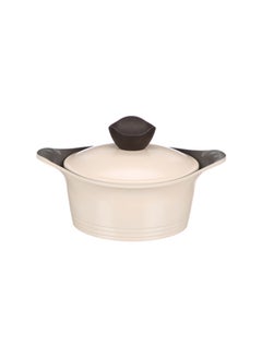 Buy Cooking Pot Beige/Black 18cm in UAE