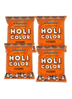 Buy Holi Color Orange 100g Pack Of 4 in UAE