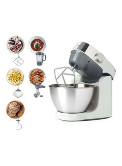 Buy Kitchen Machine, Stainless Steel Bowl, Prospero 5 Attachments, Variable Speed, K-Beater, Whisk, Dough Hook, Blender, Meat Grinder 4.3 L 1000 W KHC29.G0SI Silver in UAE