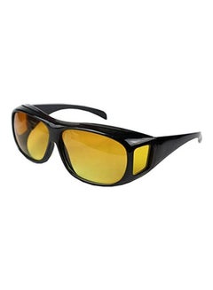 Buy Anti-Glare HD Vision Sunglasses Daytime Polarized Copper and Yellow Tint Night Driving Glasses with CAR Clip Holder Knight Visor in Egypt