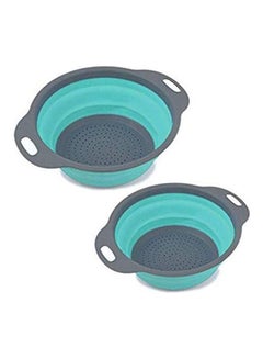 Buy 2 Pack Kitchen Food-Grade Silicone Kitchen Strainer Space Grey in Egypt