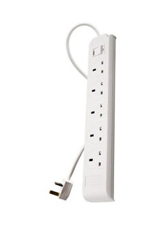 اشتري 5M 5 Sockets Power Extension Cord White في السعودية