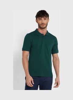 Buy Solid Polo Shirt Green in UAE