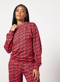 Buy Graphic Wordmark Print Sweatshirt Multicolour in Saudi Arabia